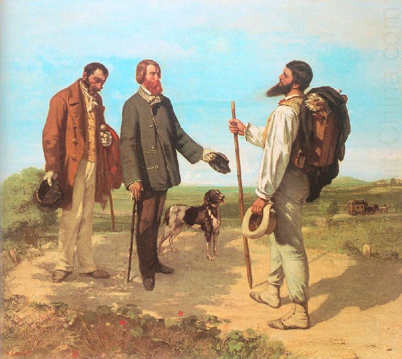 The Meeting (Bonjour, Monsieur Courbet), Courbet, Gustave